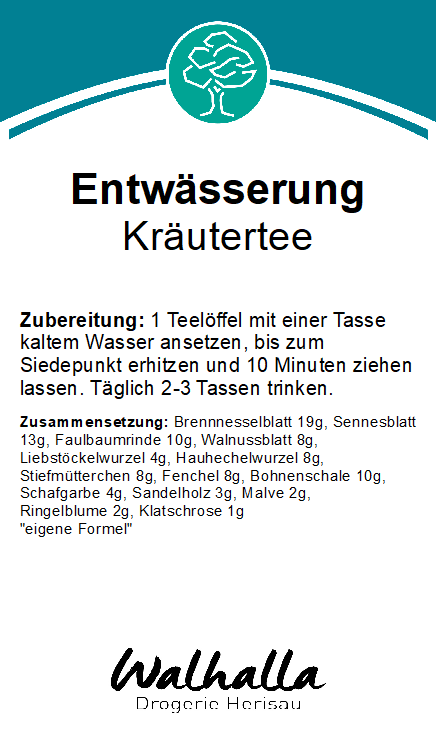 ENTWÄSSERUNG KRÄUTERTEE 100 GR. OFFEN