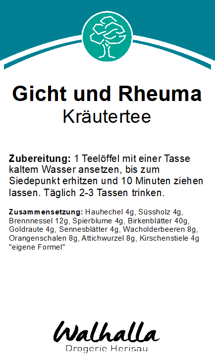GICHT-RHEUMATEE 100 GR. OFFEN