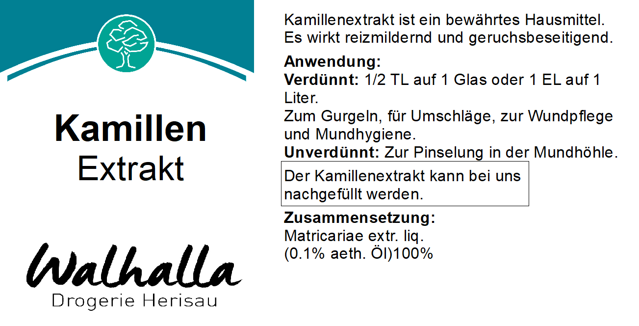 KAMILLENEXTRAKT WALHALLA 100 ML