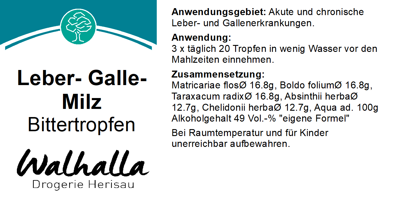 LEBER-GALLE-MILZ TROPFEN 100 ML
