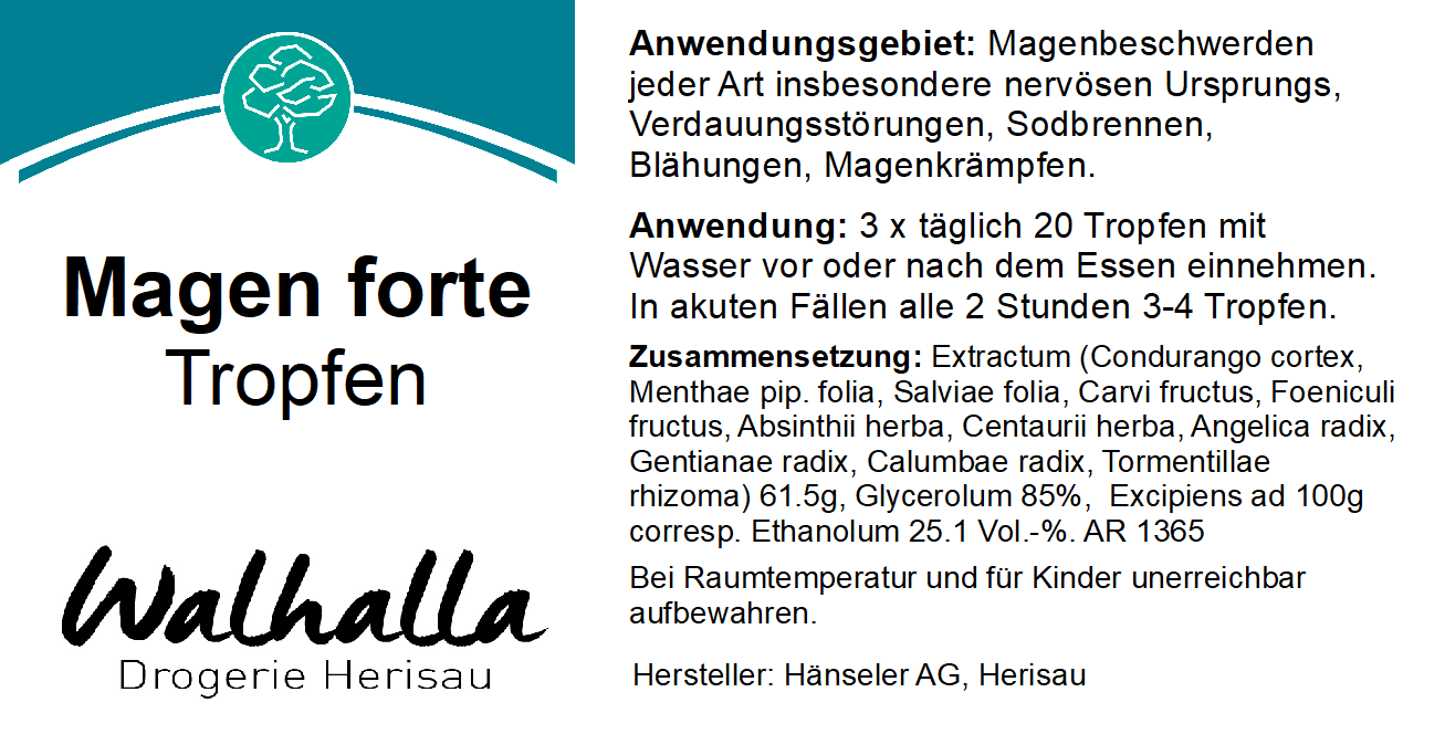 MAGENTROPFEN FORTE 100 ML