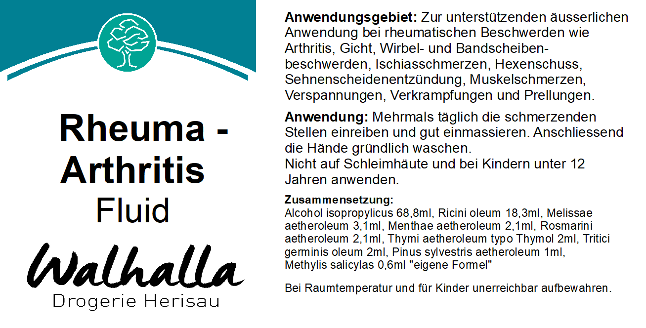 RHEUMA-ARTHRITIS-FLUID 100 ML