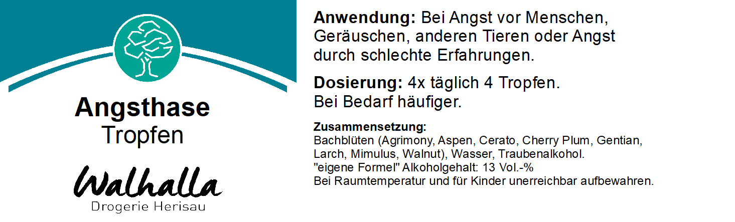 BACHBLÜTEN ANGSTHASE 30ML