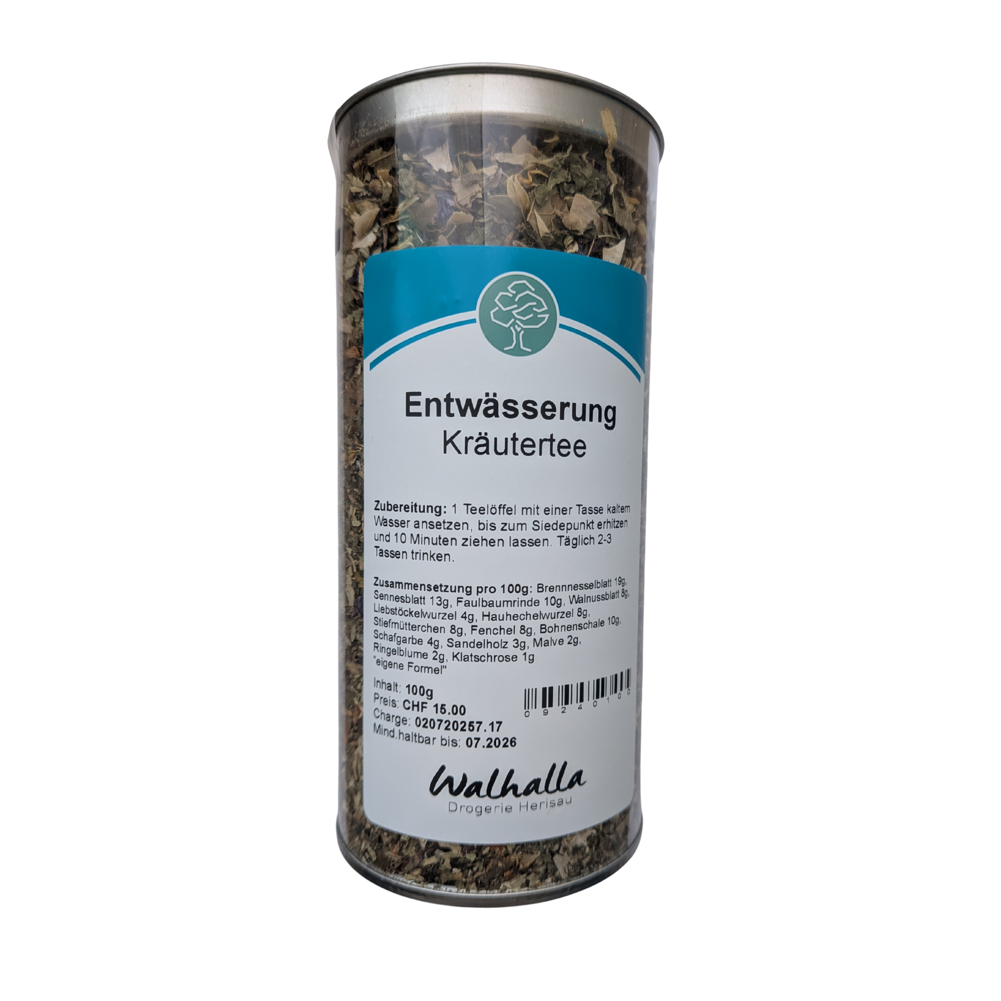 ENTWÄSSERUNG KRÄUTERTEE 100 GR. OFFEN