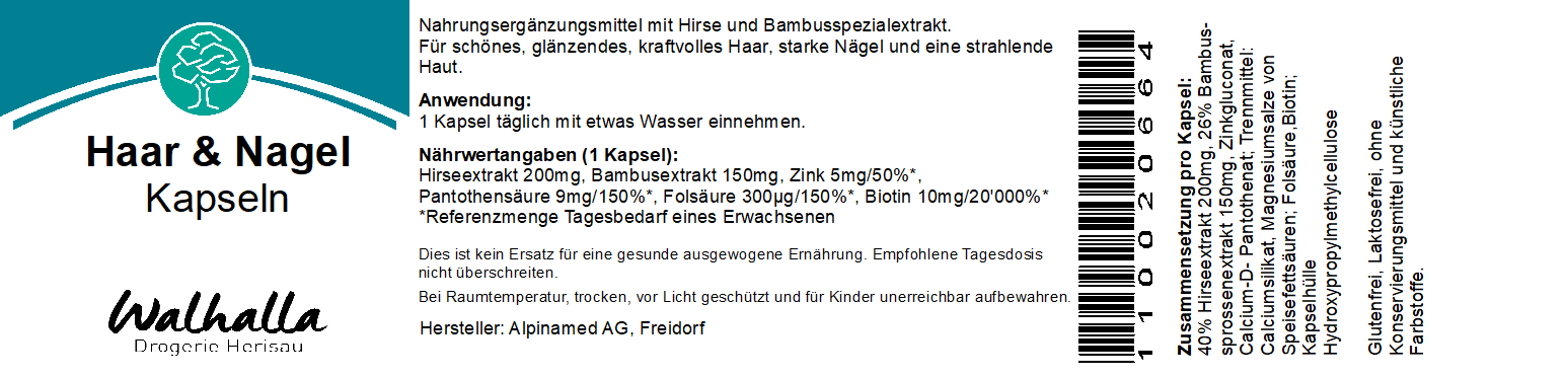HAAR & NAGEL KAPSELN 10MG BIOTIN 100STK.