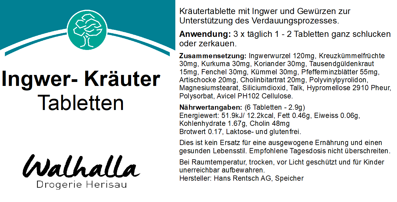 INGWER-KRÄUTER-TABLETTEN 120STK