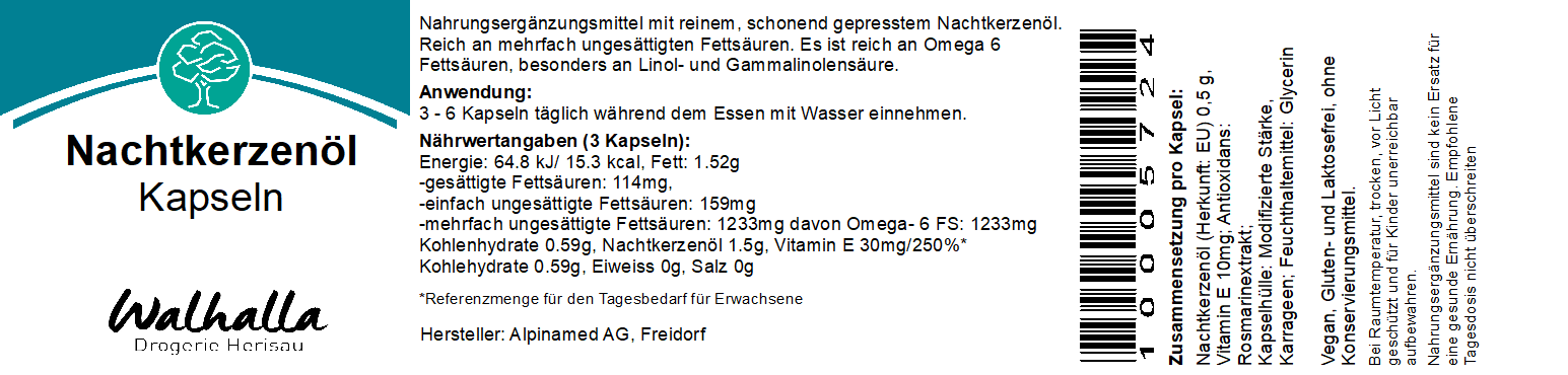 NACHTKERZENOELKAPSELN 200 ER