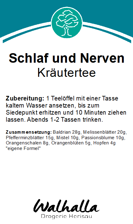 SCHLAF - NERVENTEE 100 GR. OFFEN