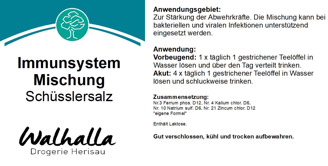 SCHÜSSLER IMMUNSYSTEM MISCHUNG 150G
