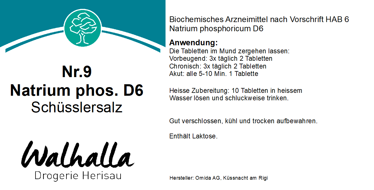 SCHÜSSLER NR.9 NATRIUM PHOS. D6 100G