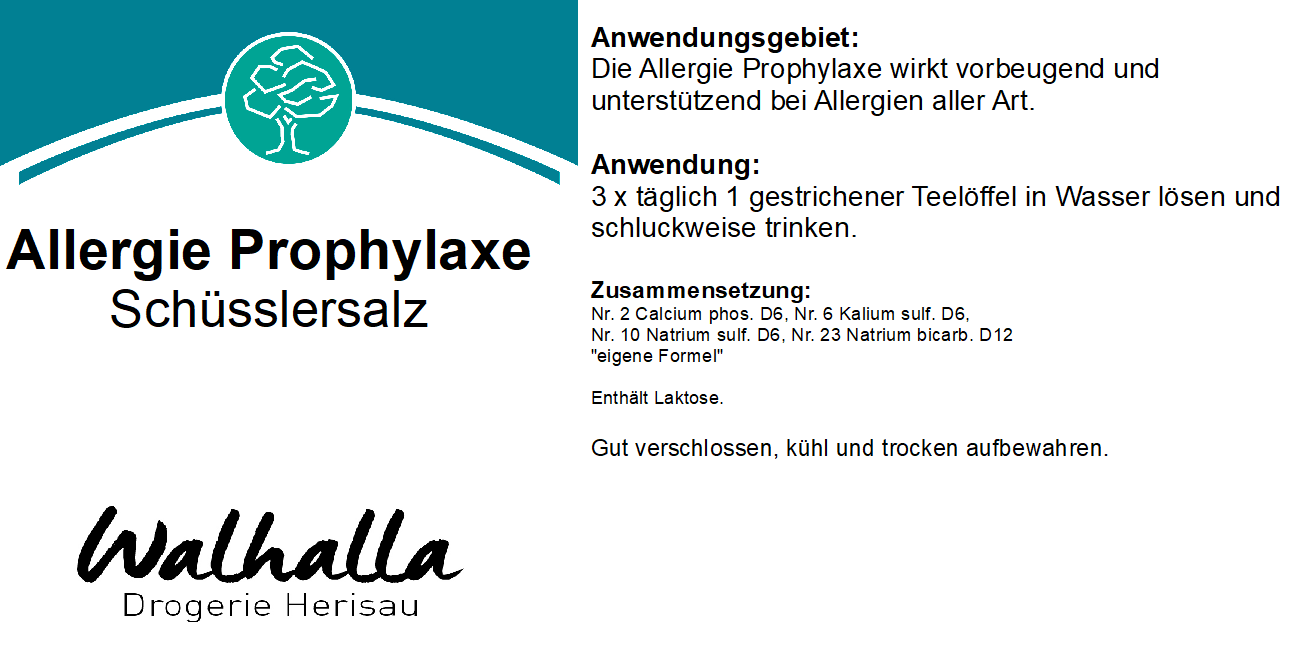 SCHÜSSLER ALLERGIE PROPHYLAXE 150G
