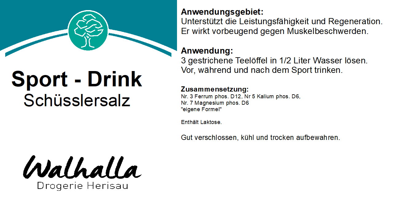 SCHÜSSLER SPORTDRINK 150G