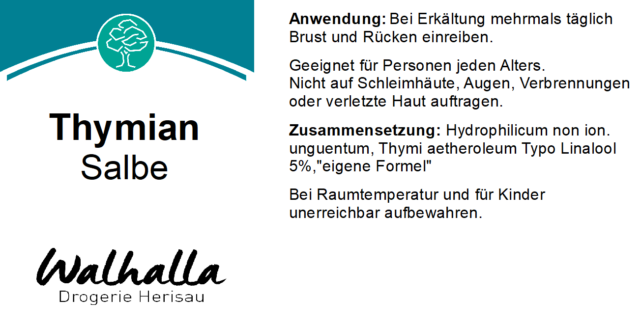 THYMIANSALBE TYP LINALOOL 5% 100GR.
