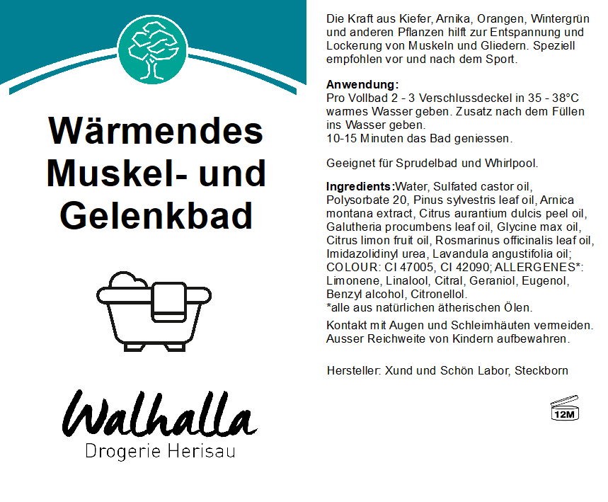 WÄRM MUSKEL & GELENKBAD SWIDRO 250 ML