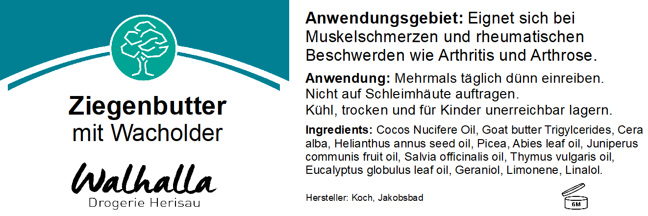 ZIEGENBUTTER MIT WACHOLDER 50 GR.